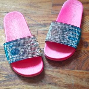 Bebe girl slippers pink
